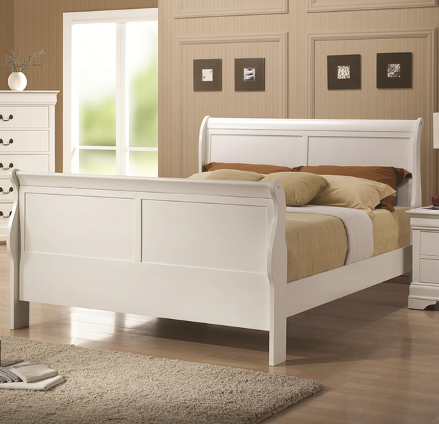 Coaster® Louis Philippe White Queen Bed-1