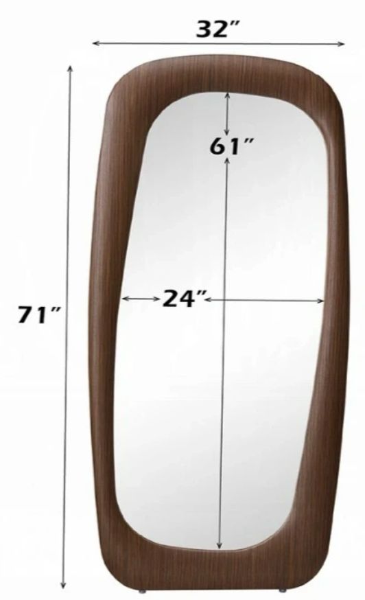 ACME Furniture Dana Walnut Floor Mirror-2