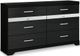 Signature Design by Ashley® Starberry 6-Piece Black Queen Panel Bed Set-2