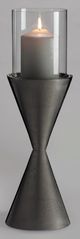 Giftcraft Silver Large Candle Holder-1