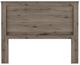 Perdue Woodworks Essentials Weathered Gray Ash Queen/Full Panel Headboard -1