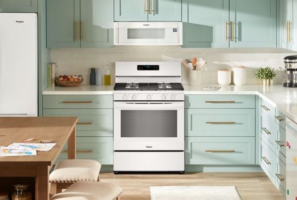 Whirlpool gas range in a kitchen Whirlpool gas range in a kitchen