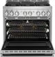 JennAir® NOIR™ 36" Stainless Steel Pro Style Gas Range-1
