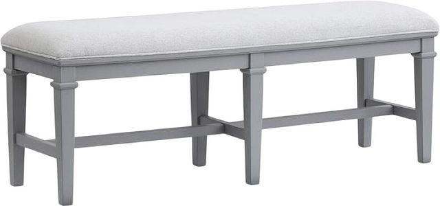 Magnussen Home® Charleston Harbor Gray/Hoffman Whip Bench with Upholstered Seat-0