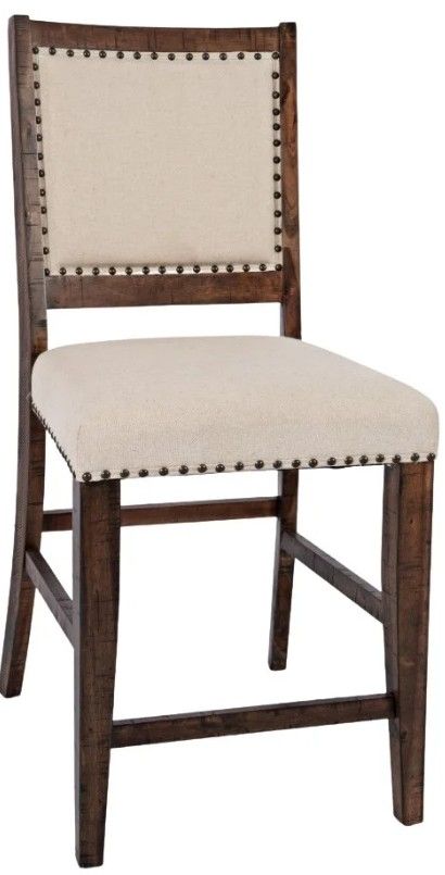 Jofran Inc. Fairview 6-Piece Oak Counter Height Table Set with Bench-4