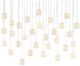 Currey & Company Dove Multi-Drop Painted Silver/White Pendant Lighting-0