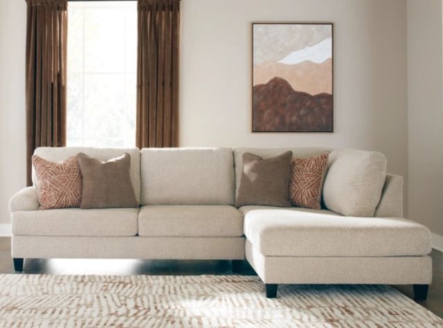 Benchcraft® Steelwater Retreat 2-Piece Latte Right-Arm Facing Sectional and Chaise-1