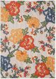 KAS Rugs Calla Ivory Floral Vine 5'x7' Area Rug-0
