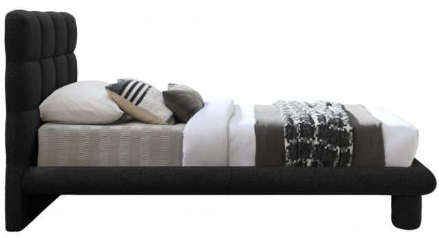 Meridian Furniture Deco Black Twin Upholstered Panel Bed-2