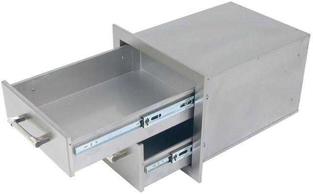 Alfresco™ 16.88" Stainless Steel Two Tier Storage Drawers-1