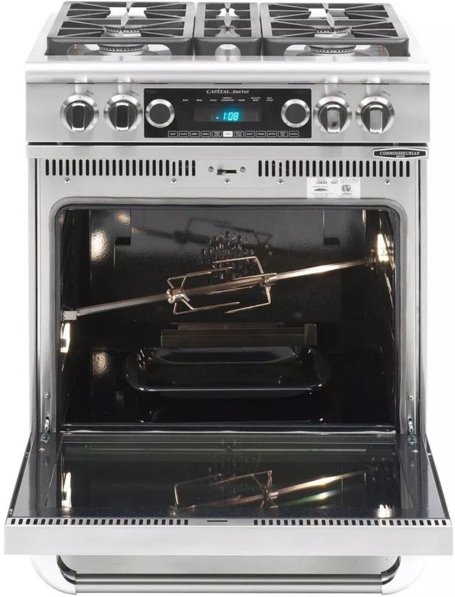 Capital Cooking™ Connoisseurian 30" Stainless Steel Freestanding Dual Fuel Range-1
