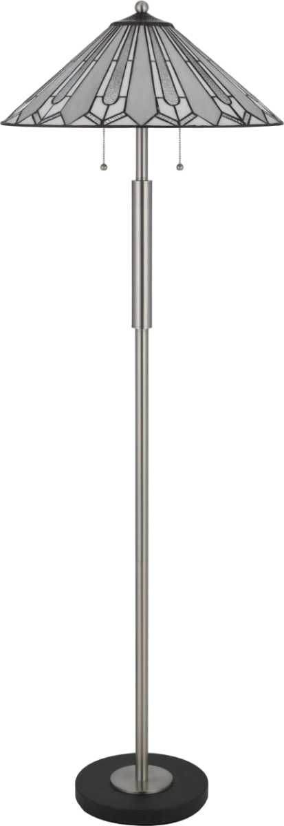 CAL Lighting & Accessories Tiffany Bronze Floor Lamp-1