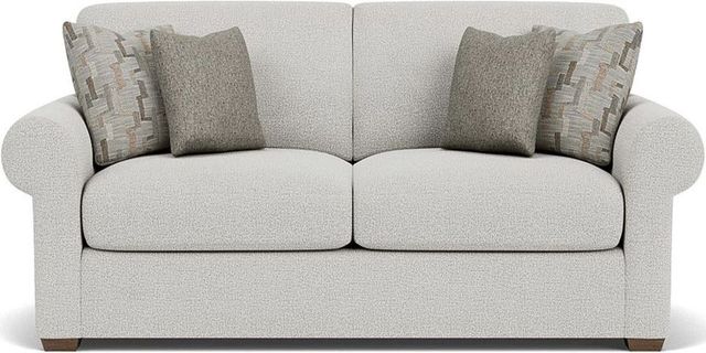 Flexsteel® Randall Silver Glacier Two-Cushion Sofa-1