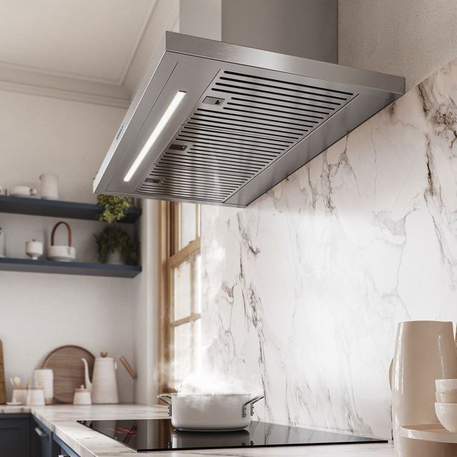 Falmec Vulcano Plus NRS 30" Scotch Brite Stainless Steel Wall Mounted Range Hood-2