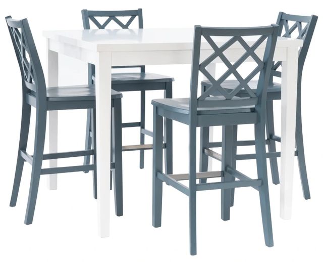 Powell® Maui 5-Piece Graphite/White Counter Dining Set-0