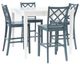 Powell® Maui 5-Piece Graphite/White Counter Dining Set-0