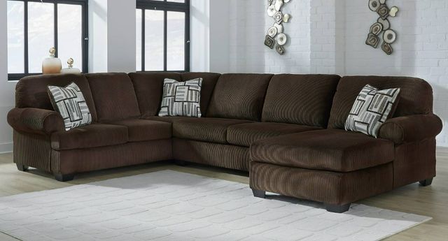 Signature Design by Ashley® Kimlee 3-Piece Chocolate Right-Arm Facing Sectional and Chaise-1