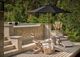 Universal Explore Home™ Coastal Living Outdoor Saratoga Warm Weathered Teak Fabric/Wooden Adirondack Chair with Cushion-1