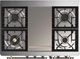 Ilve® Majestic III 40" Custom Pro Style Dual Fuel Liquid Propane Range with Solid Door and Burnished Trim-1