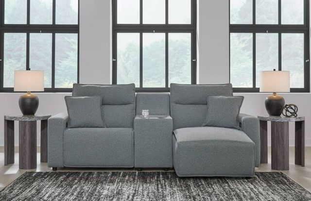 Signature Design by Ashley® Modmax II 3-Piece Pepper/Salt Right-Arm Facing Power Reclining Sectional and Chaise-4