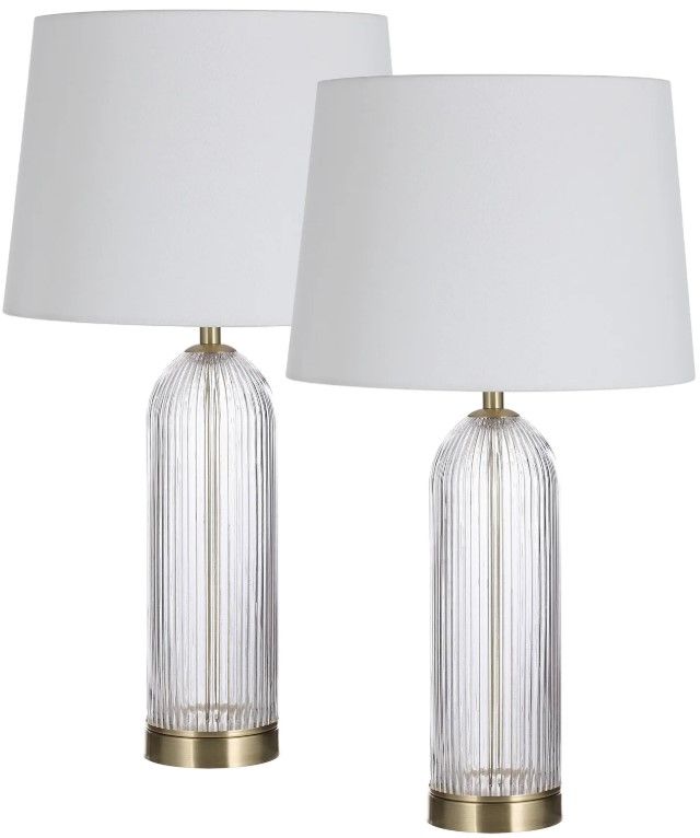 Renwil® Everren Ocala 2-Piece Clear Table Lamp-0