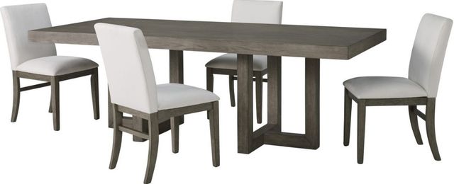 Benchcraft® Anibecca 5-Piece Gray Dining Table Set-0
