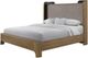 Bernards Calia Beige/Brown Queen Upholstered Panel Bed-3