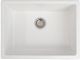 ZLINE Rome 24" White Gloss Dual Mount Single Bowl Fireclay Kitchen Sink-4