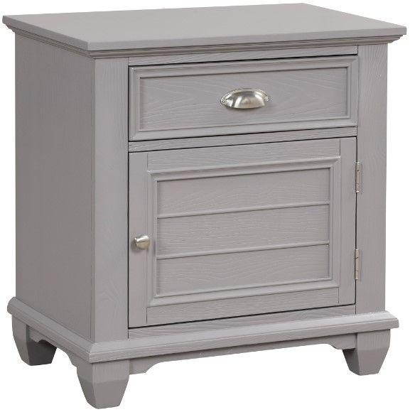 New Classic® Home Furnishings Jamestown 4-Piece Gray California King Panel Bedroom Set-4