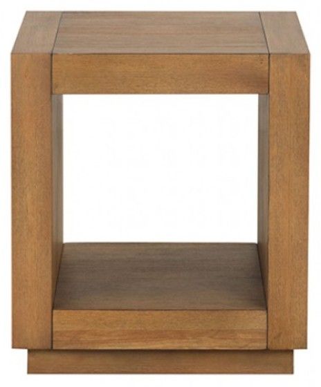 Furniture of America® Dothan Medium Oak End Table-0