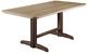 C R Plastics 72" Chocolate/Beige Rectangular Dining Table-0