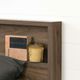 South Shore Holland Natural Walnut Double/Queen Panel Headboard with Storage-3