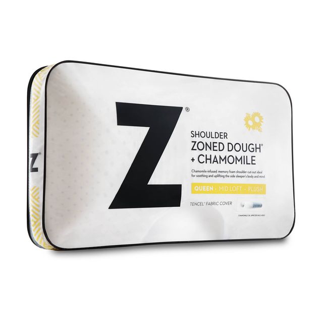 Malouf® Z™ Shoulder Zoned Dough® Chamomile King Pillow-4