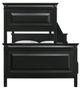 Elements International Calloway Antique Black Twin/Full Bunk Bed-2