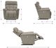 La-Z-Boy® Fulton Linen Power Rocking Recliner with Headrest-2
