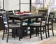 Jofran Inc. Altamonte 7-Piece Dark Charcoal/Gray High-Low Rectangle Dining Set-0