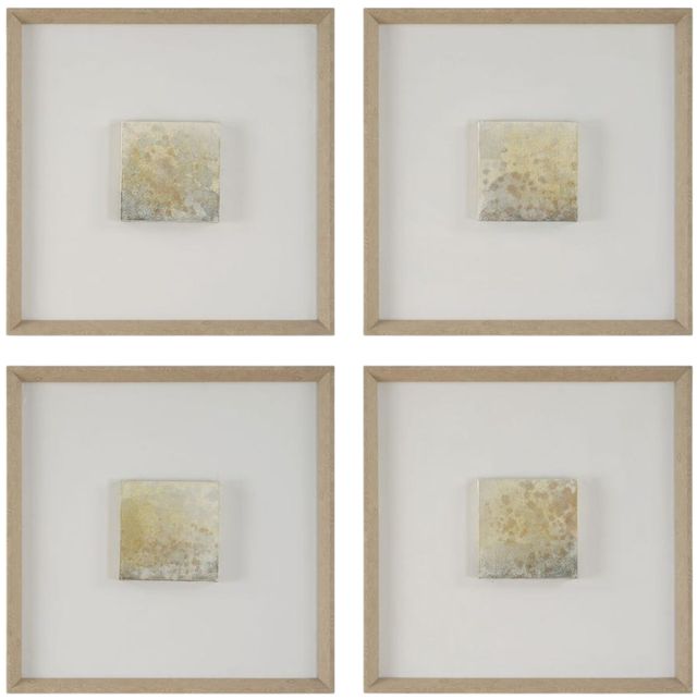 Uttermost® Now & Then 4-Piece Hand Painted Abstract Art Set-0