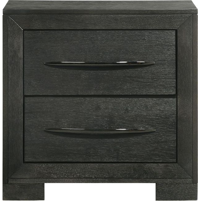 Elements International Allan Black Nightstand -1