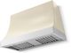 La Cornue Cornufé Marquee 44" Morning Dew Wall Mounted Range Hood with Polished Chrome Trim-0