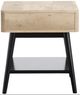 Magnussen Home® Fletcher Driftwood Rectangular End Table with Black Base-4
