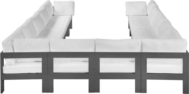 Meridian Furniture Nizuc 12-Piece White Outdoor Patio Modular Sectional Set-3