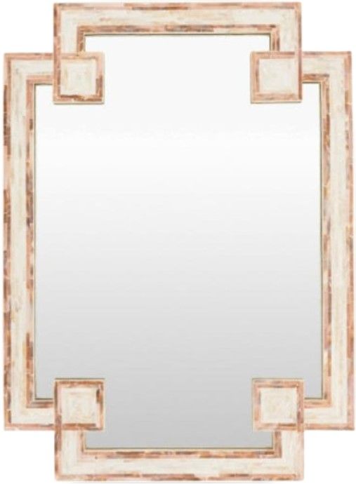 Surya Banks Natural Ivory Accent Mirror-0