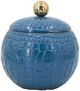 A & B Home Blue Crocodile Texture Pot-0