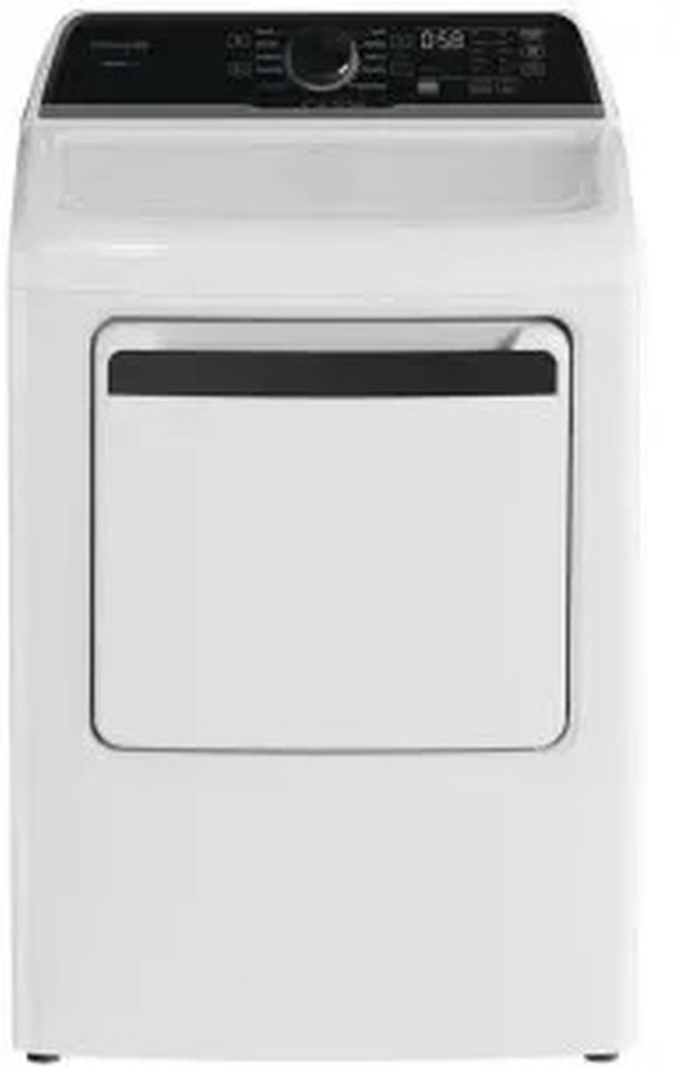 Frigidaire® 7 Cu. Ft. White Front Load Gas Dryer | Bouché 