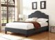 Emerald Home Madison Charcoal California King Upholstered Panel Bed-1