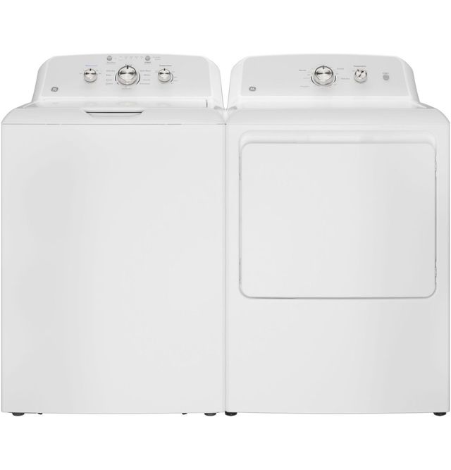 GE® White Top Load Washer & Electric Dryer Laundry Pair