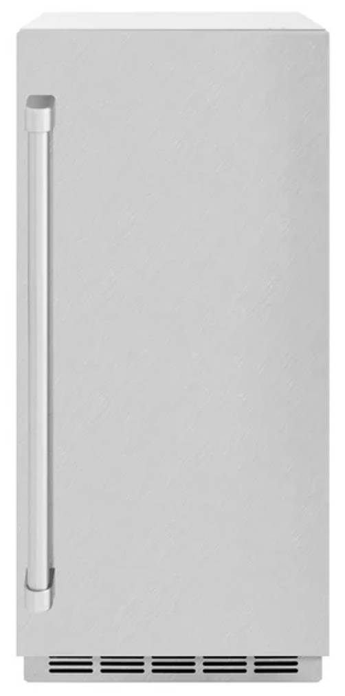 ZLINE Touchstone 15" 66 lb. Stainless Steel Gourmet Ice Maker with Drain Pump and Satin Stainless St