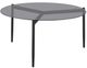 Coaster® Rosalie 3-Piece Tempered Smoke Glass Top Occasional Table with Sandy Black Base Set-2
