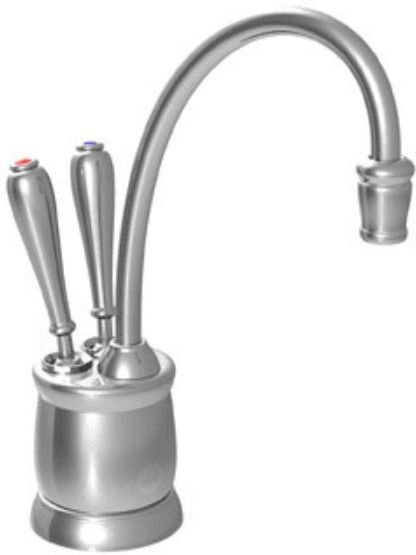 InSinkErator® Indulge Tuscan Chrome Country Instant Hot Water Dispenser with Hot and Cool Levers