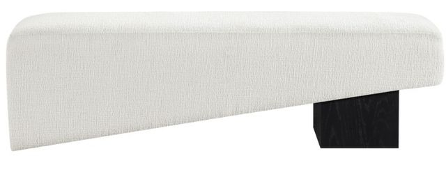 Meridian Furniture Alora Cream/Black Upholstered Bench-1